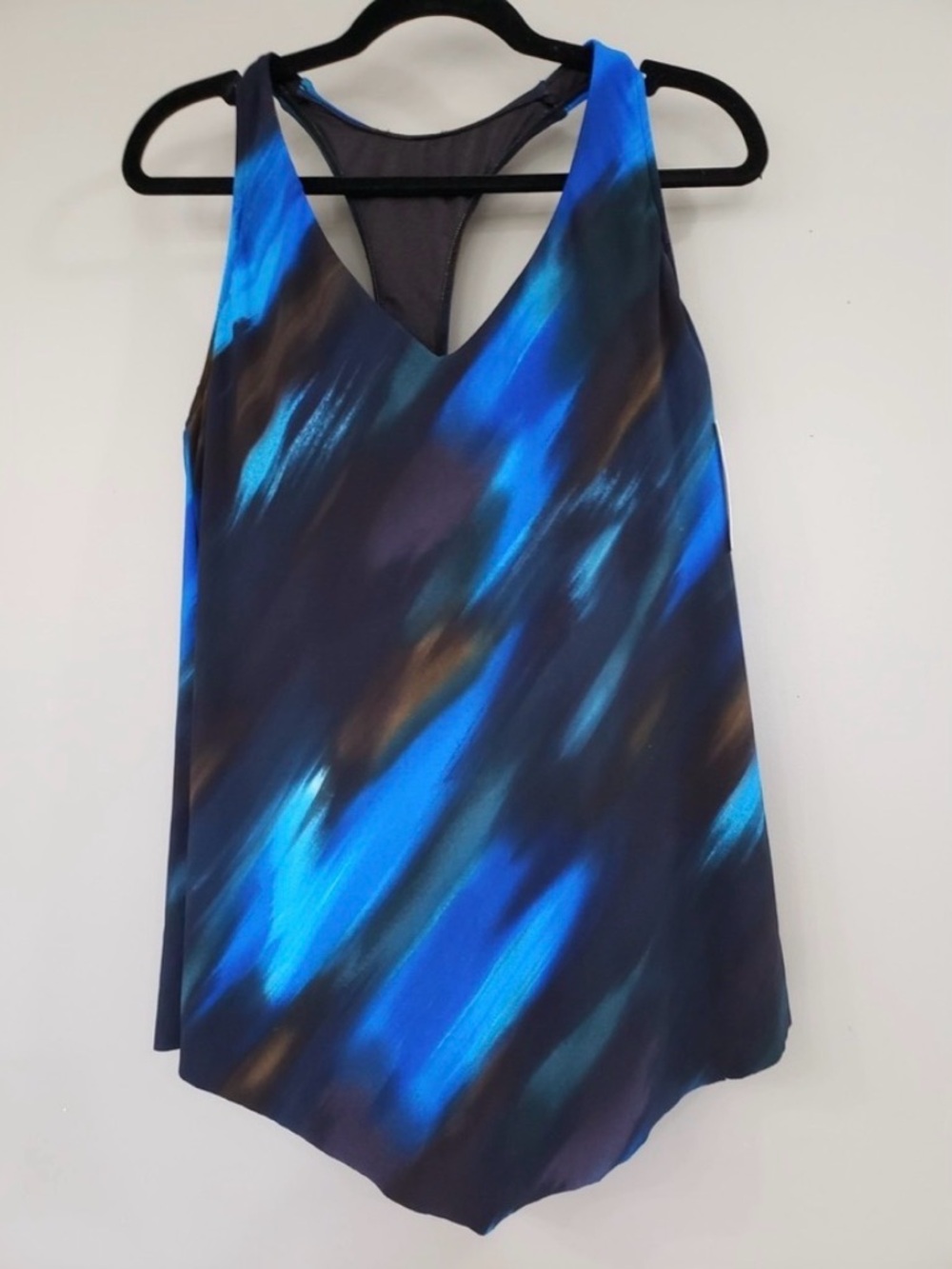 NEW SZ 16 Magicsuit Tankini TOP black blue tie dye swimsuit plus size slimming